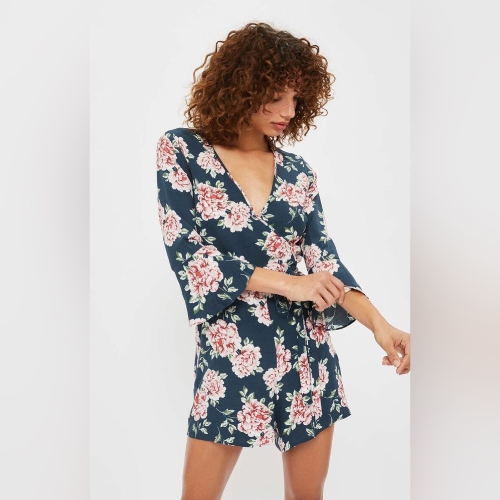Topshop floral romper